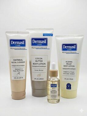 Dermasil Labs 4-Piece Skincare Routine Set - Face & Body